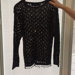 Excellent Condition Peekaboo Sequin Sweater